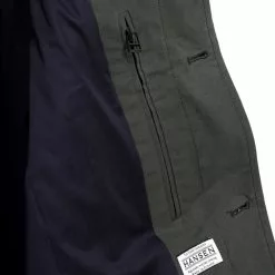 MORTEN | Long Windbreaker Coat | Dark Sage -Togs Soldes 23 97 6 morten dark sage 4