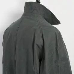 MORTEN | Long Windbreaker Coat | Dark Sage -Togs Soldes 23 97 6 morten dark sage 5