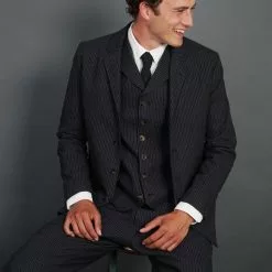 ANKER | Casual 4-button Blazer | Black Pin -Togs Soldes anker casual 4 button blazer black pin 450 423759