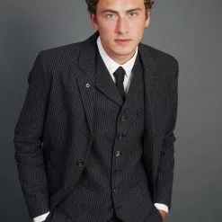 ANKER | Casual 4-button Blazer | Black Pin -Togs Soldes anker casual 4 button blazer black pin 450 925928