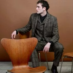 ANKER | Four Button Classic Blazer | Checkered -Togs Soldes anker four button classic blazer checkered hansen garments 159592