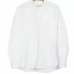 ANTE | Collarless Shirt | White