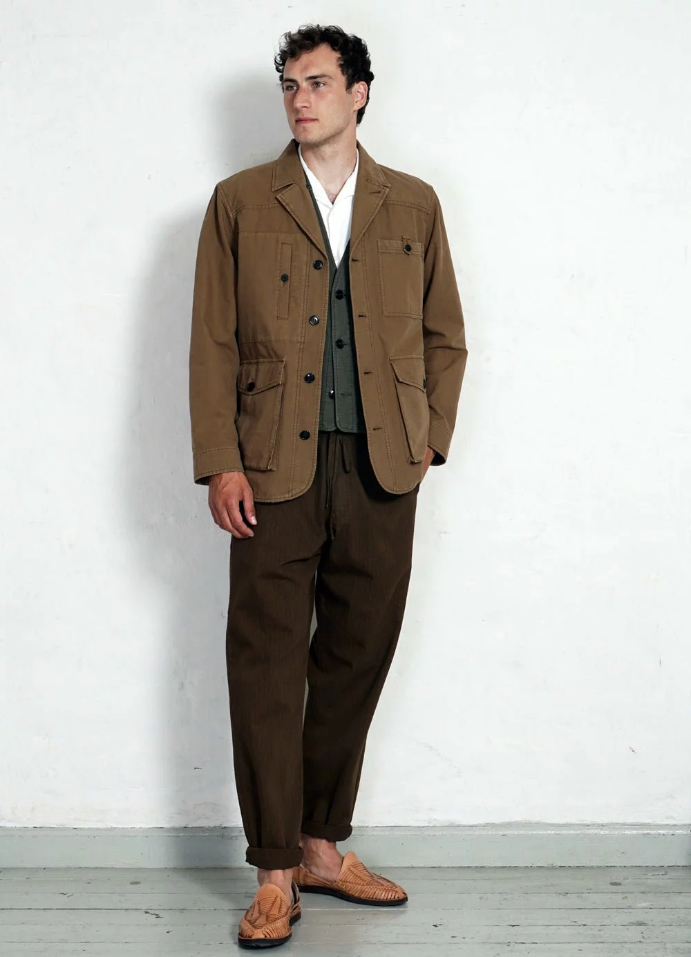 ASLAK | Utility Jacket | Khaki 2 ASLAK | Utility Jacket | Khaki - Image 2