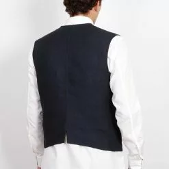 BEN | Crewneck Waistcoat | 3-Tone Blue 7 BEN | Crewneck Waistcoat | 3-Tone Blue -Togs Soldes ben crewneck waistcoat 3 tone blue 100266