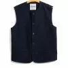 BEN | Crewneck Waistcoat | 3-Tone Blue