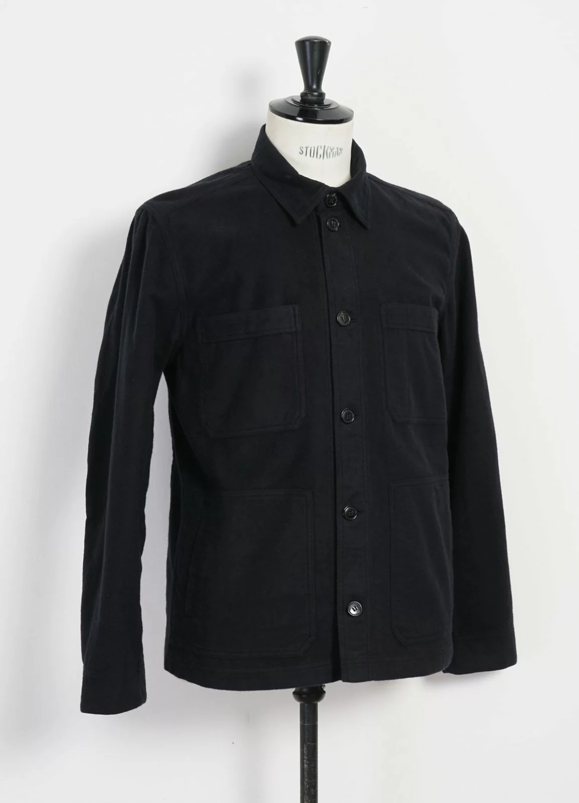 BERTRAM | Refined Work Jacket | Dark Bluegrey 4 BERTRAM | Refined Work Jacket | Dark Bluegrey - Image 4