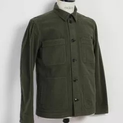 BERTRAM | Refined Work Jacket | Dark Green -Togs Soldes bertram refined work jacket dark green hansen garments 191623