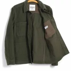 BERTRAM | Refined Work Jacket | Dark Green -Togs Soldes bertram refined work jacket dark green hansen garments 600593