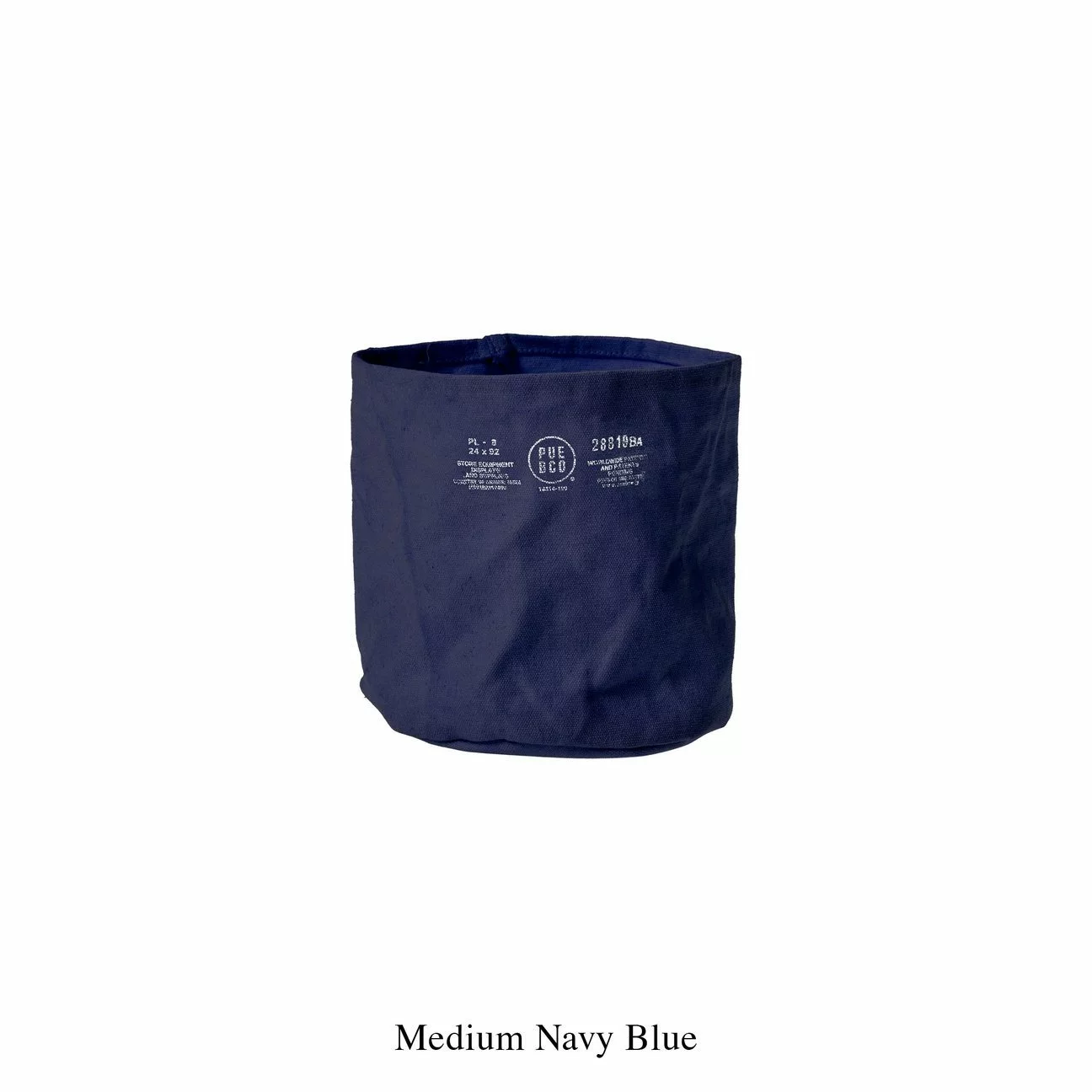 CANVAS POT COVER | Navy Blue 3 CANVAS POT COVER | Navy Blue - Image 3