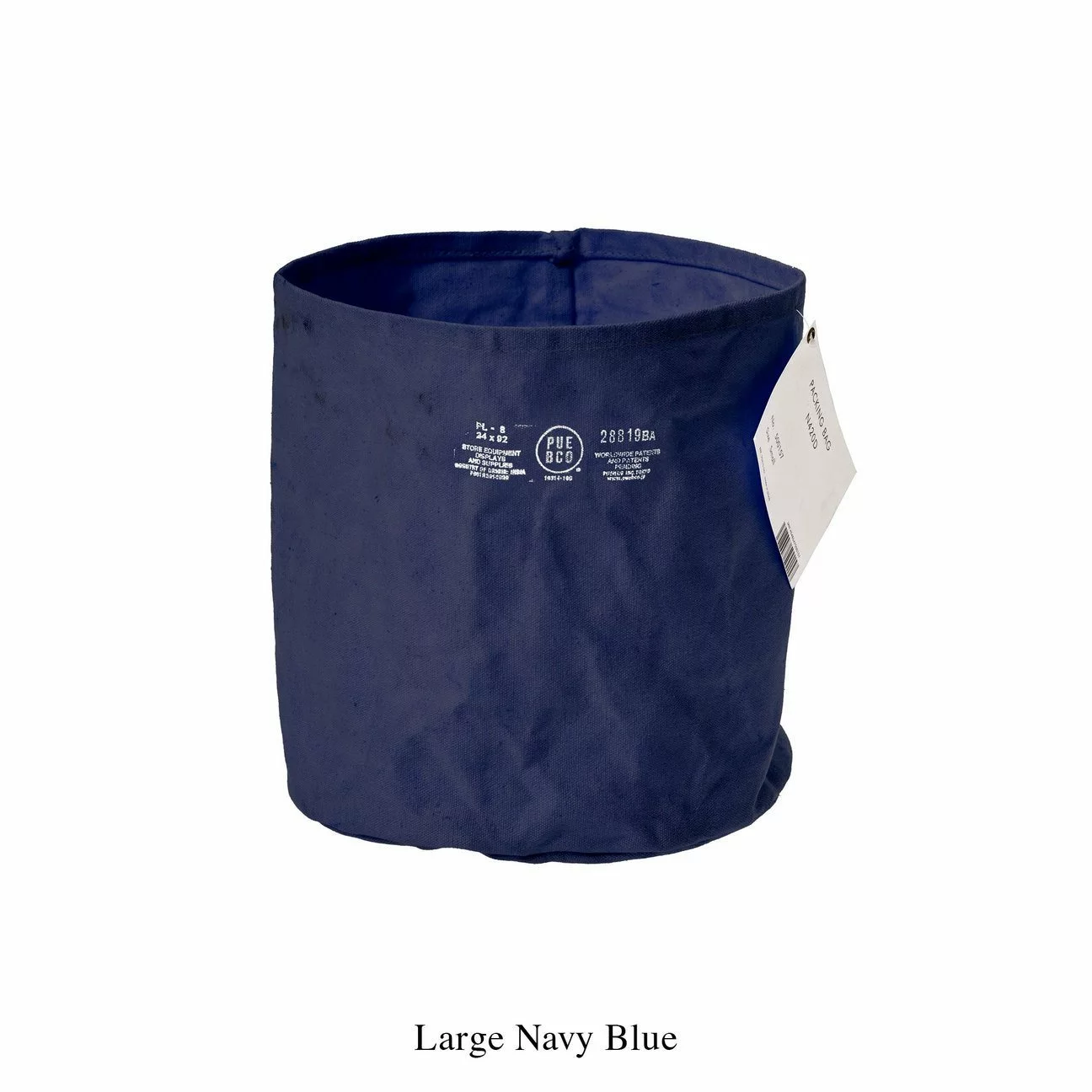 CANVAS POT COVER | Navy Blue 4 CANVAS POT COVER | Navy Blue - Image 4