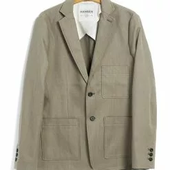 CHRIS | Classic Two Button Blazer | Bay Leaf