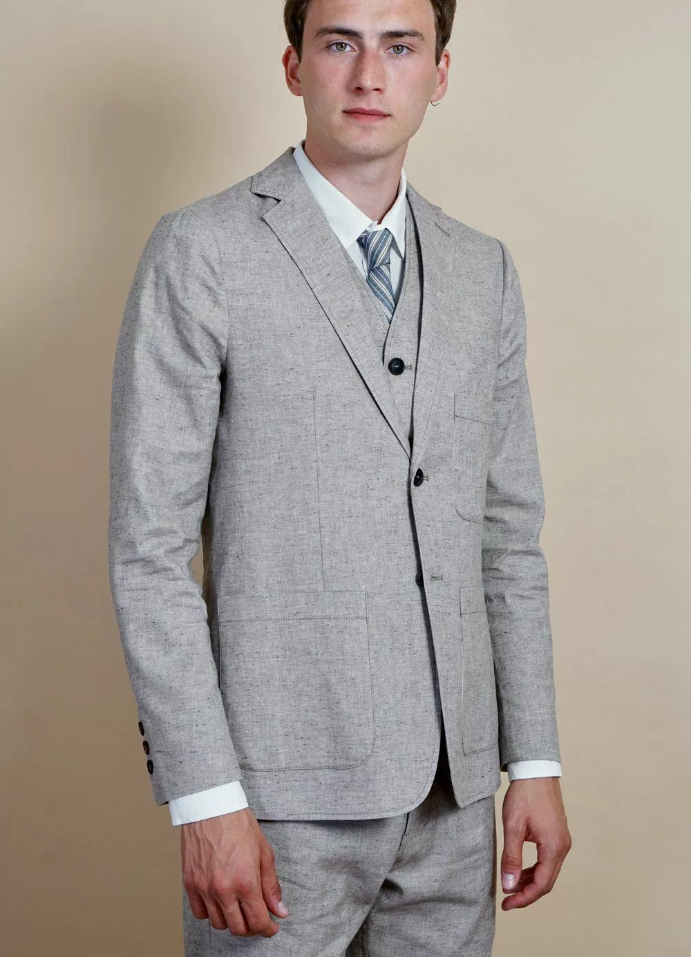 CHRIS | Two Button Classic Blazer | Beach 3 CHRIS | Two Button Classic Blazer | Beach - Image 3