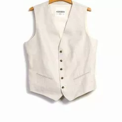 DAN | Formal Suit Waistcoat | Ecru