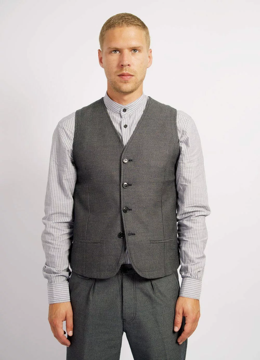 DANIEL | Classic Casual Vest | Indigo Grey 2 DANIEL | Classic Casual Vest | Indigo Grey - Image 2