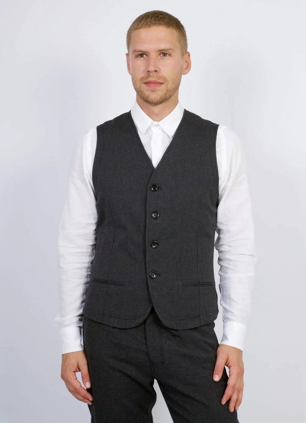 DANIEL | Classic Waistcoat | Graphite 4 DANIEL | Classic Waistcoat | Graphite - Image 4
