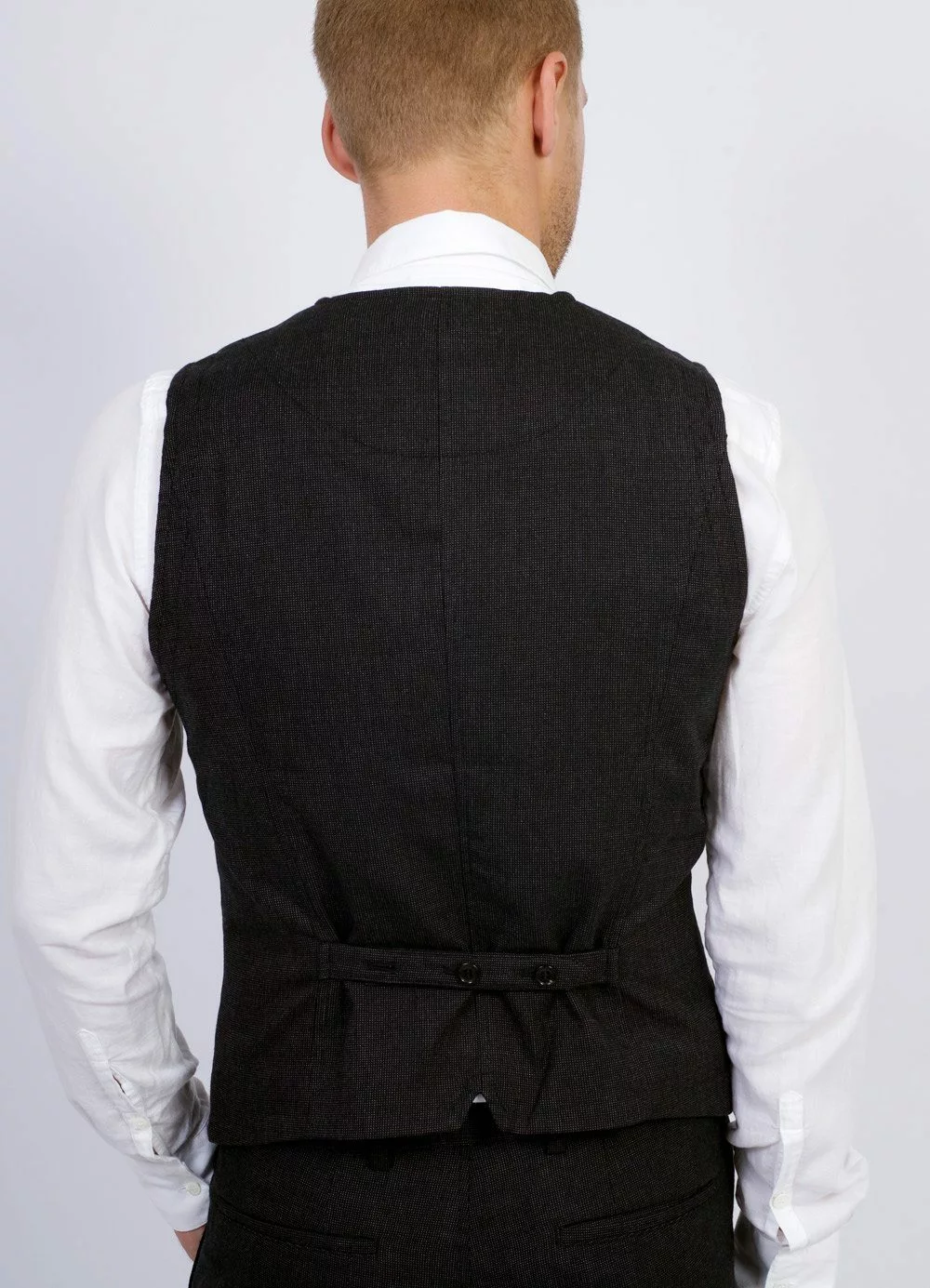 DANIEL | Classic Waistcoat | Slate 3 DANIEL | Classic Waistcoat | Slate - Image 3