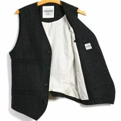 DANNY | Classic Waistcoat | Black Marble -Togs Soldes danny classic waistcoat black marble hansen garments 373119