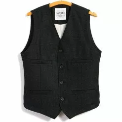 DANNY | Classic Waistcoat | Black Marble