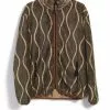 DRUNK STRIPE | Fleece Jacket | Khaki