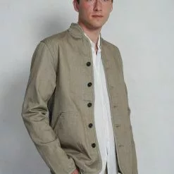 ERLING | Quilted Work Jacket | Safari -Togs Soldes erling quilted work jacket safari hansen garments 922183