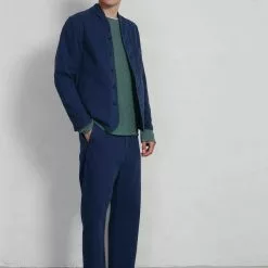 ERLING | Refined Work Jacket | Work Blue -Togs Soldes erling refined work jacket work blue hansen garments 193372