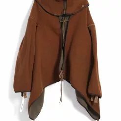 FOLKS PONCHO | Camel Brown