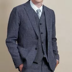 HALFDAN | Classic Waistcoat | River -Togs Soldes halfdan classic waistcoat river hansen garments 695879