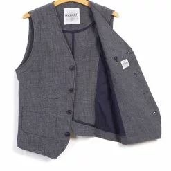 HALFDAN | Classic Waistcoat | River -Togs Soldes halfdan classic waistcoat river hansen garments 752186