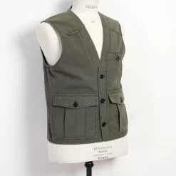 HEKTOR | Utility Vest | Green -Togs Soldes hektor utility vest green hansen garments 639863