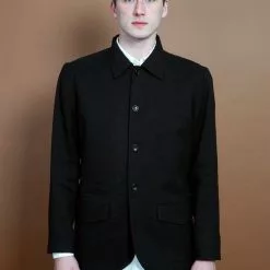 JOHANNES | Relaxed Blazer Jacket | Black -Togs Soldes johannes relaxed blazer jacket black hansen garments 740881