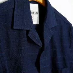 JONNY | Short Sleeve Shirt | Dobby Indigo 11 JONNY | Short Sleeve Shirt | Dobby Indigo -Togs Soldes jonny short sleeve shirt dobby indigo hansen garments 173605