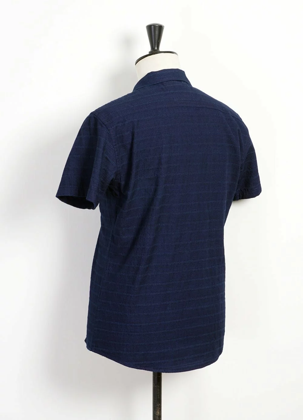 JONNY | Short Sleeve Shirt | Dobby Indigo 4 JONNY | Short Sleeve Shirt | Dobby Indigo - Image 4
