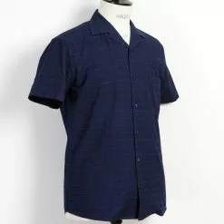 JONNY | Short Sleeve Shirt | Dobby Indigo 8 JONNY | Short Sleeve Shirt | Dobby Indigo -Togs Soldes jonny short sleeve shirt dobby indigo hansen garments 838758