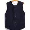 KAJ | Casual Waistcoat | Black Indigo