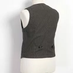KAJ | Casual Waistcoat | Black Sand -Togs Soldes kaj casual waistcoat black sand hansen garments 783622