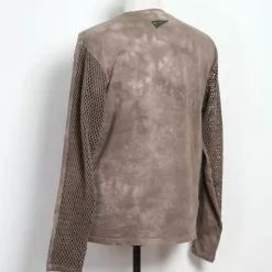 KATABIRA | Mesh Long Sleeve Tee | Grey -Togs Soldes katabira mesh long sleeve tee grey kapital 242767