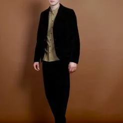 KEN | Wide Cut Trousers | Black -Togs Soldes ken wide cut trousers black hansen garments 667432