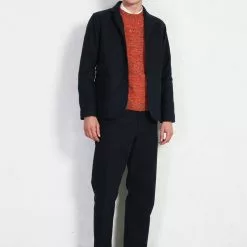 KEN | Wide Cut Trousers | Broken Blue -Togs Soldes ken wide cut trousers broken blue hansen garments 156277