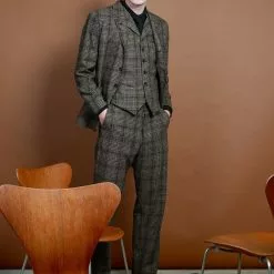 KEN | Wide Cut Trousers | Checkered 13 KEN | Wide Cut Trousers | Checkered -Togs Soldes ken wide cut trousers checkered hansen garments 780595