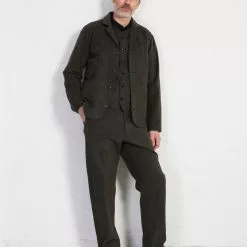 KEN | Wide Cut Trousers | Greenish -Togs Soldes ken wide cut trousers greenish hansen garments 533467