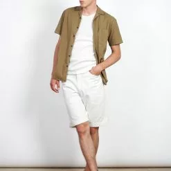 LENNY | Casual Work Shorts | Ecru -Togs Soldes lenny casual work shorts ecru 421057