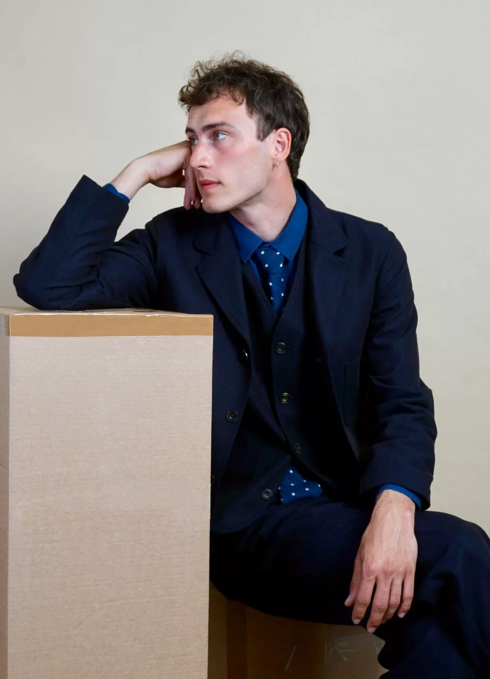 LUKAS | Casual Blazer | Indigo 3 LUKAS | Casual Blazer | Indigo - Image 3