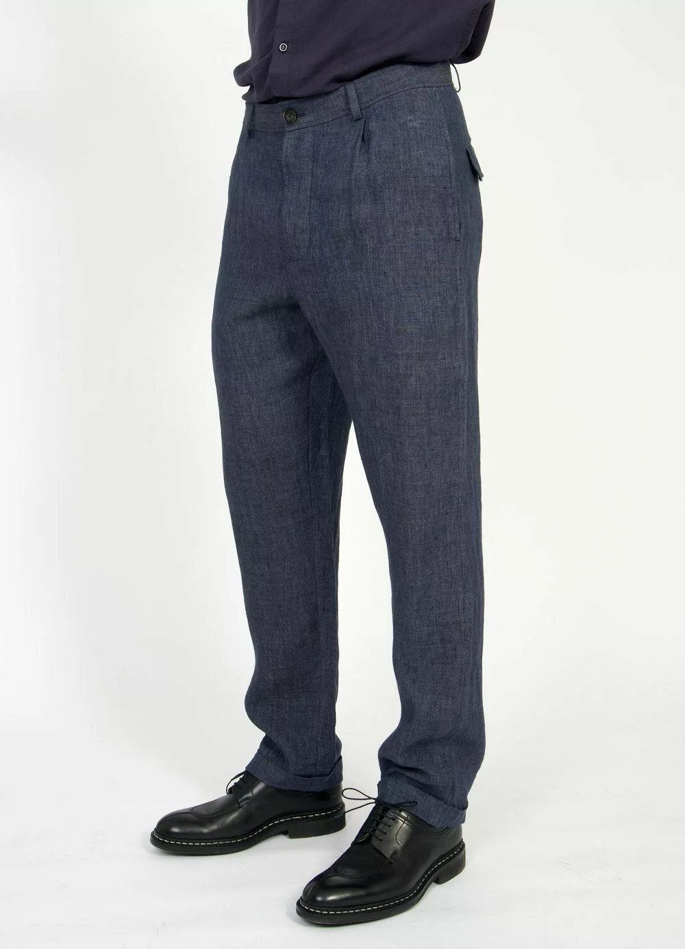 MADS | Loose Fit Trousers | Blue Delave 3 MADS | Loose Fit Trousers | Blue Delave - Image 3