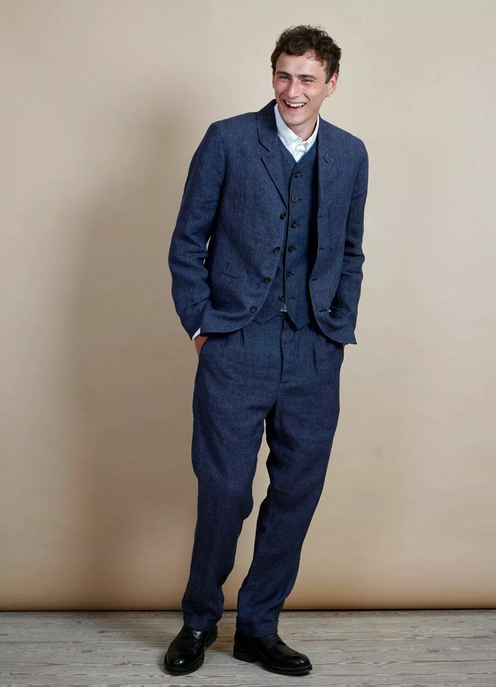 Front Page -Togs Soldes mads loose fit trousers blue delave hansen garments 655526