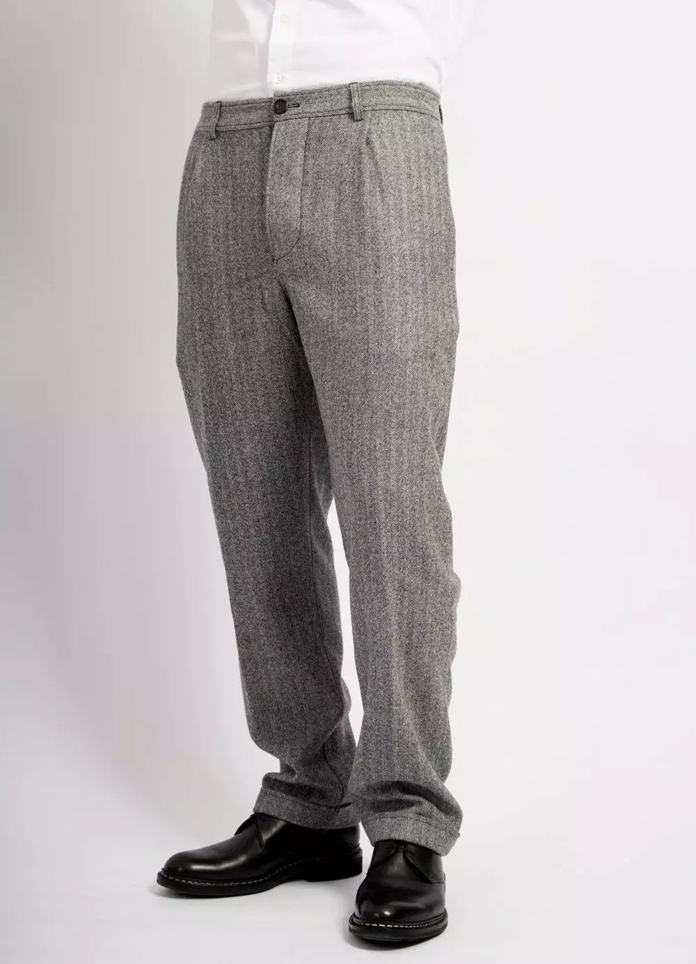 MADS | Loose Fit Trousers | Grey Melange 2 MADS | Loose Fit Trousers | Grey Melange - Image 2