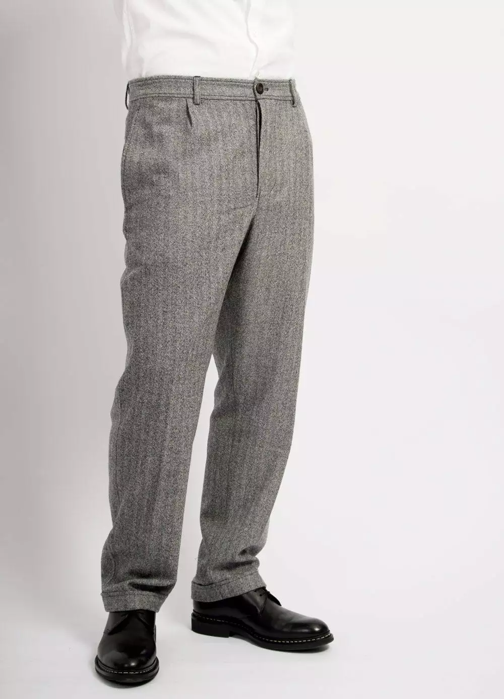 MADS | Loose Fit Trousers | Grey Melange 3 MADS | Loose Fit Trousers | Grey Melange - Image 3