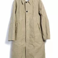 MORTEN | Long Windbreaker Coat | Sand