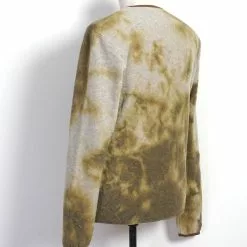 PEACE FLEECE | Tie-Dye Long Sleeve T | Yellow/Khaki -Togs Soldes peace fleece tie dye long sleeve t yellowkhaki kapital 269955