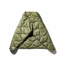 QUILTED WRAP BLANKET | ARMY