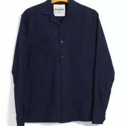 SAM | Casual Over Shirt | Waffle Indigo
